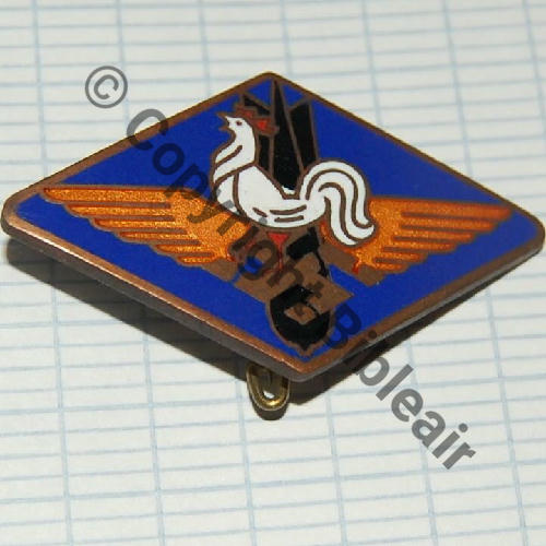 CIE MUNITIONS AIR 3.102 DIJON 1939  SM Bol allonge vertic Dos lisse Src.florette77.7 232Eur(x2) 